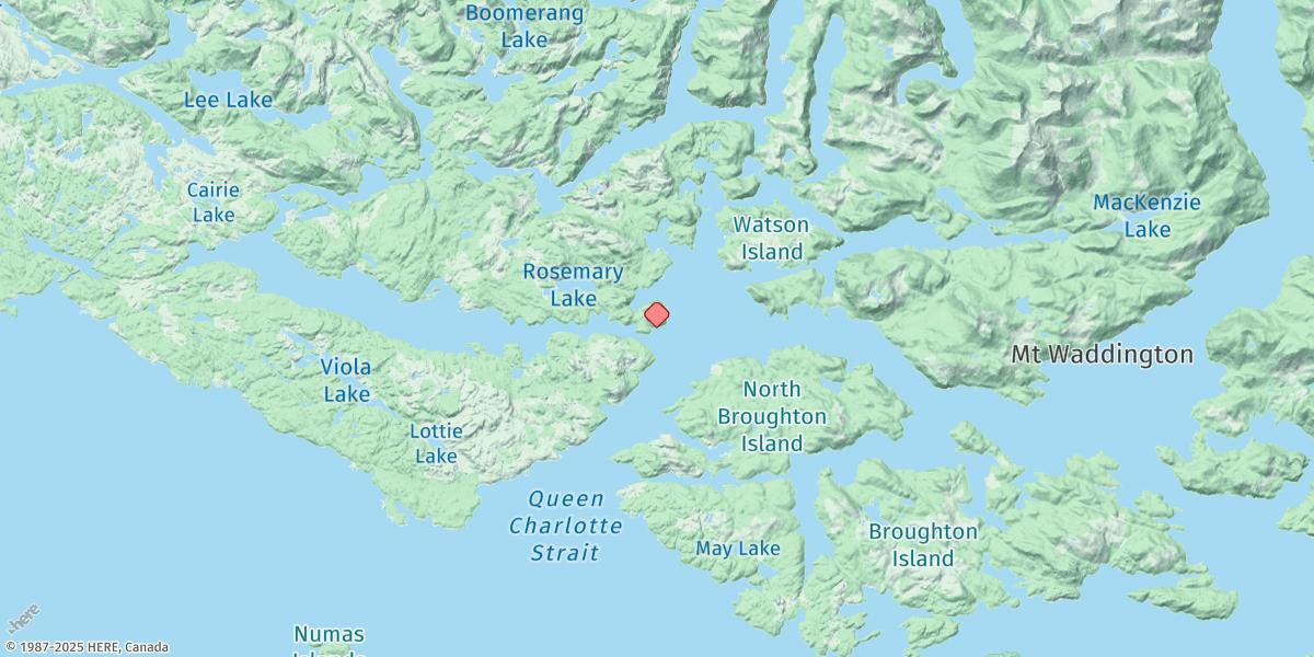 Map of Stuart Narrows