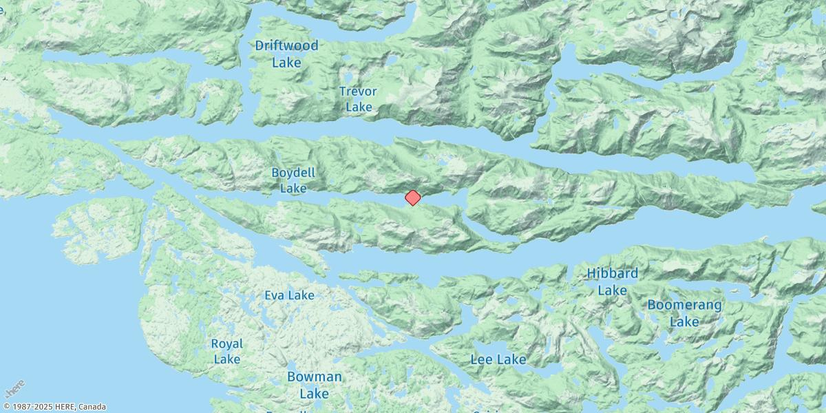 Map of Nugent Sound