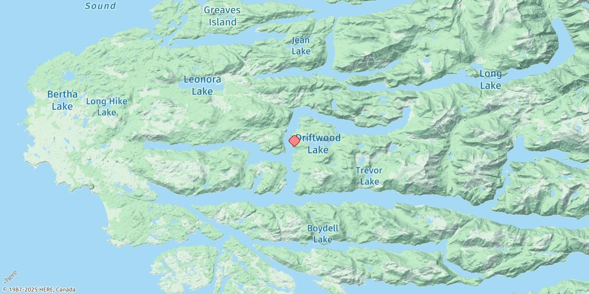Map of Mereworth Sound.