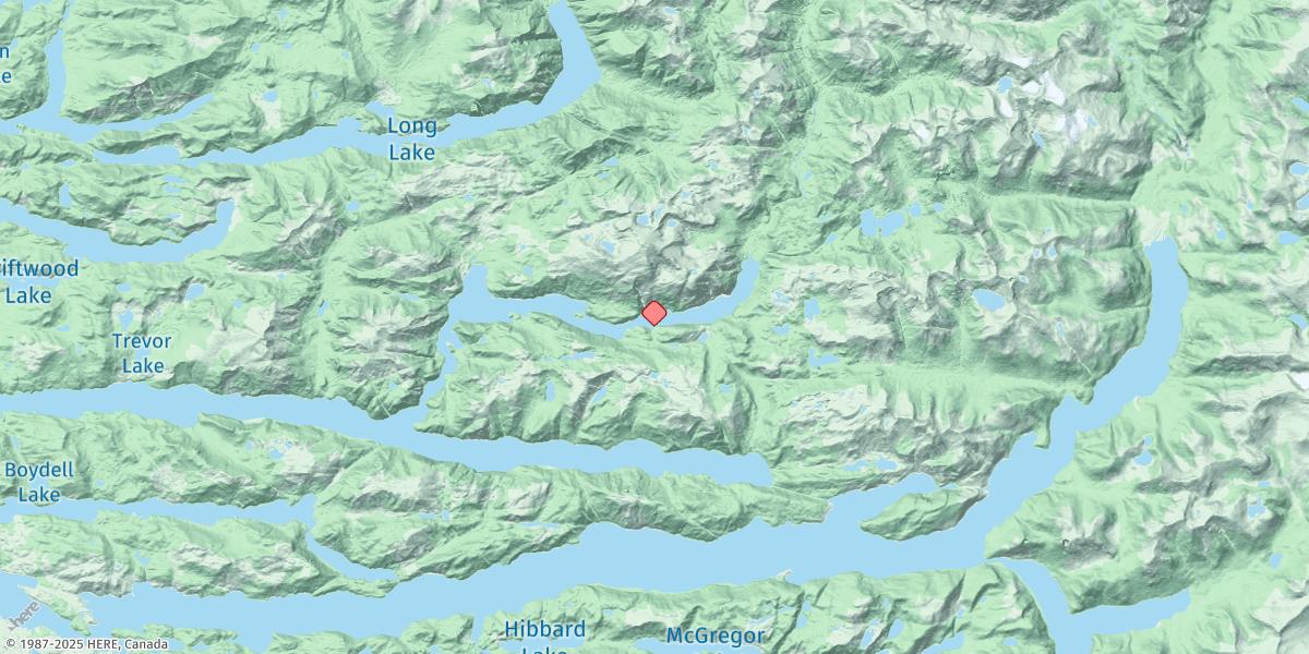 Map of Alison Sound