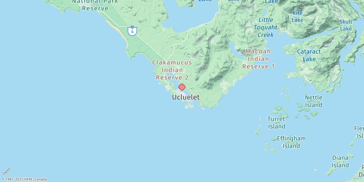 Map of Ucluelet