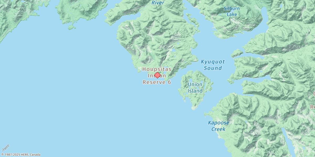 Map of Kyuquot
