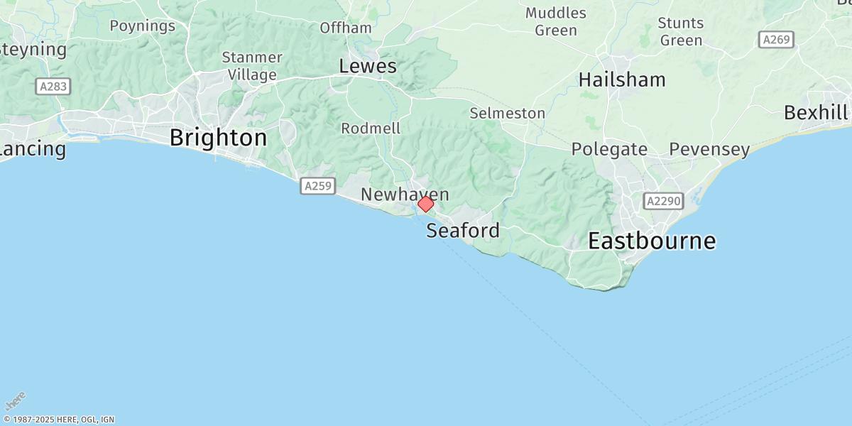 Map of Newhaven