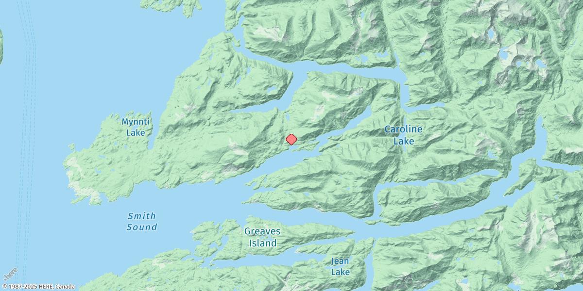 Map of Boswell Inlet