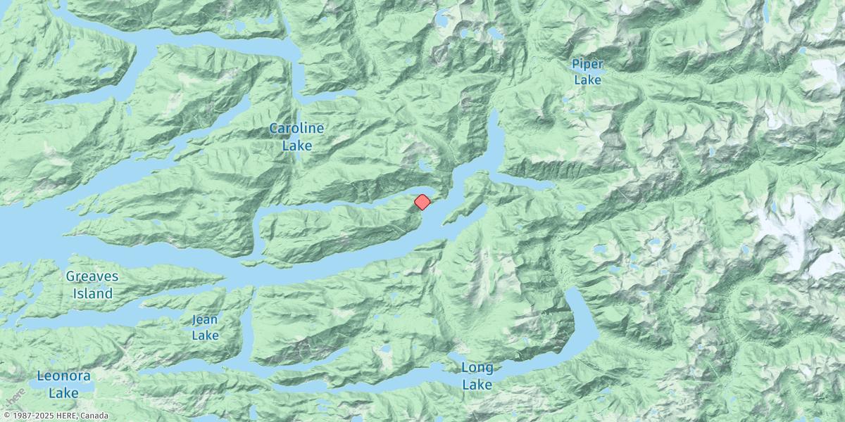 Map of Smith Inlet