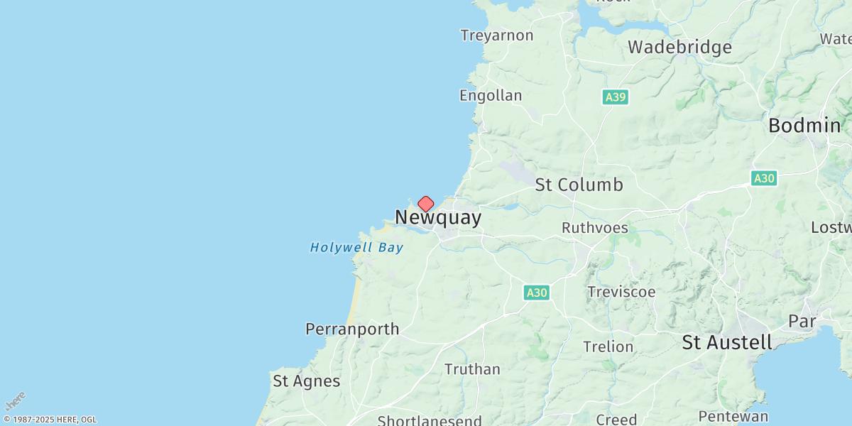 Map of Newquay