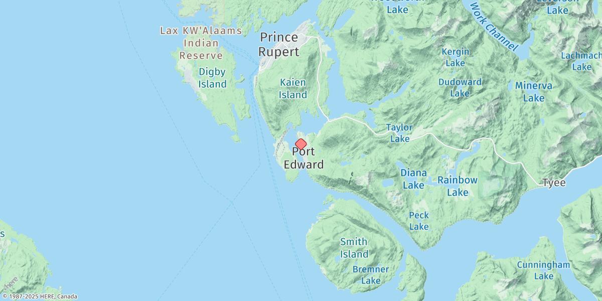 Map of Port Edward