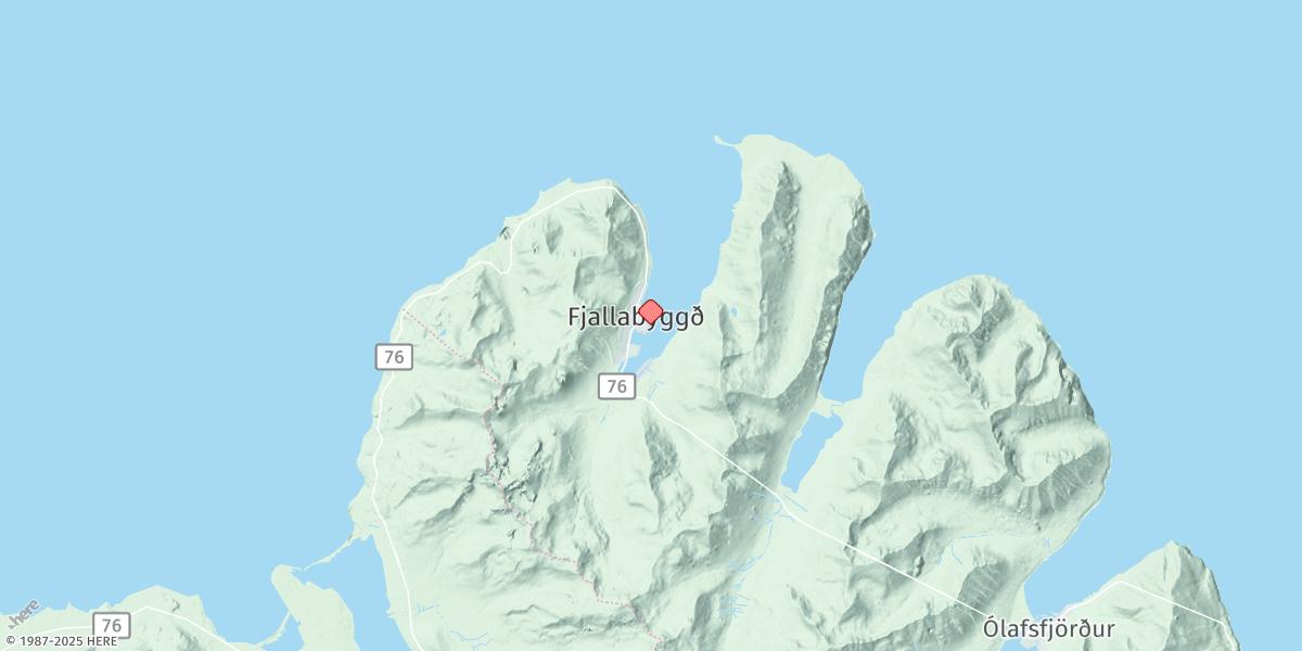 Map of Siglufjordhur