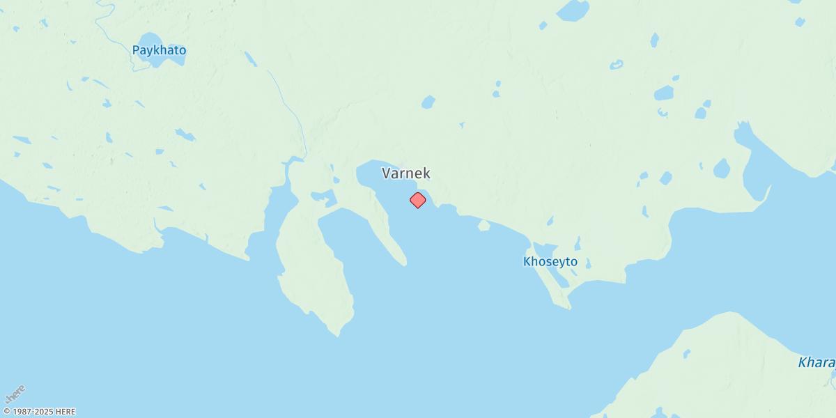 Map of Bukhta Varneka