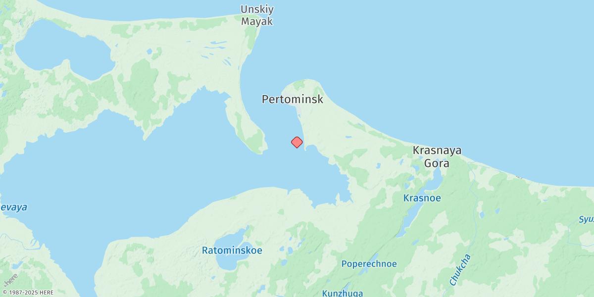 Map of Unskaya Guba