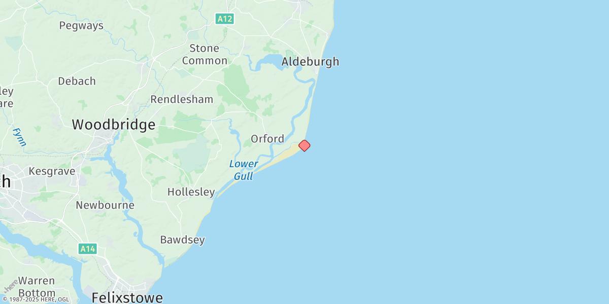Map of Orford Ness
