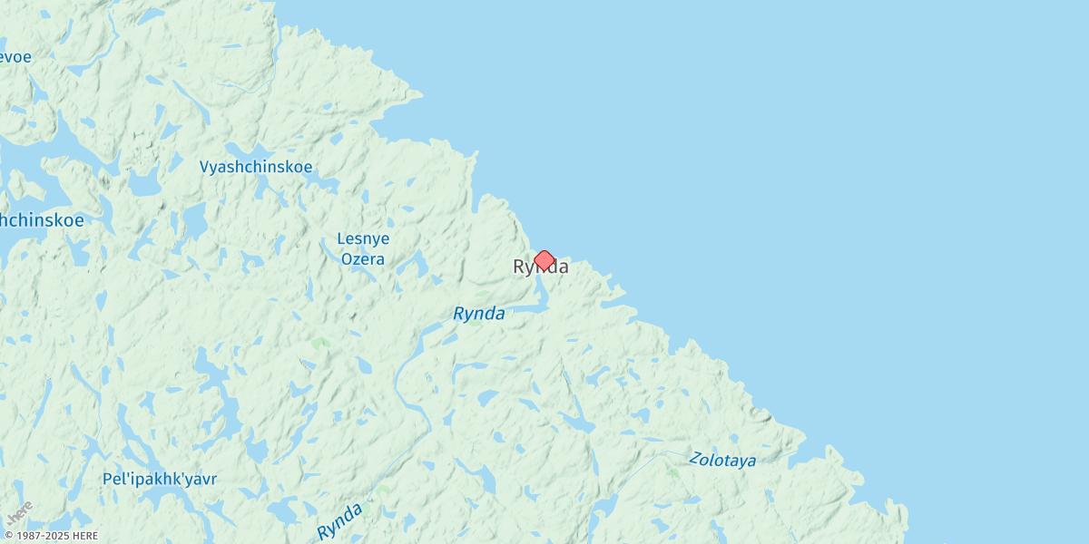 Map of Guba Rynda