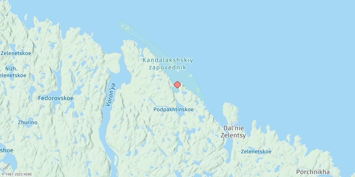 Map of Guba Podpakhta