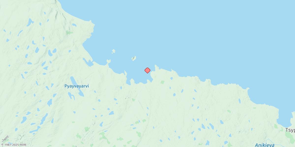 Map of Guba Zubovskaya