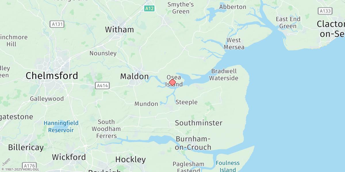 Map of Osea Island