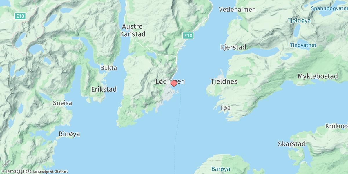 Map of Lodingen