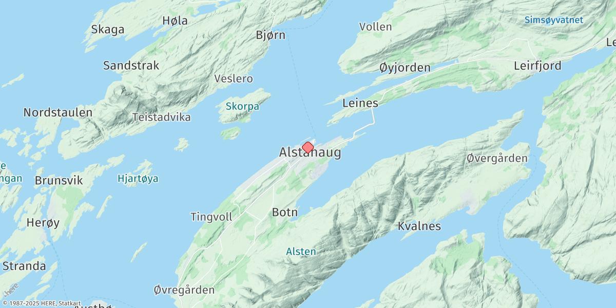 Map of Sandnessjoen