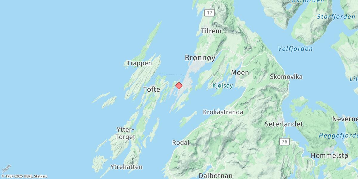 Map of Bronnoysund