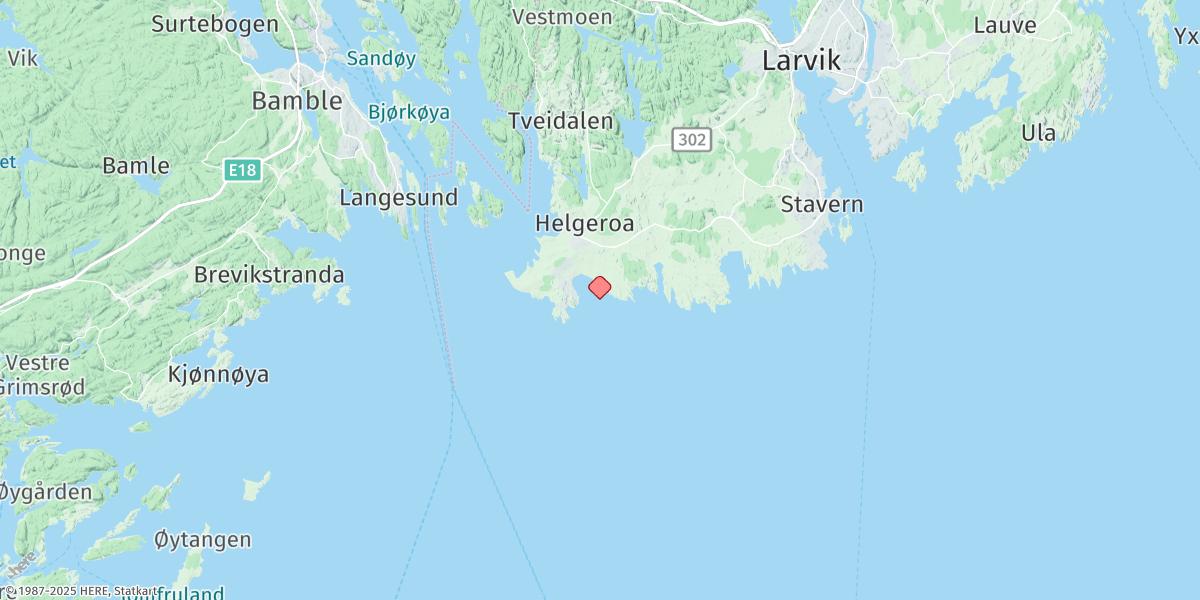 Map of Nevlunghavn
