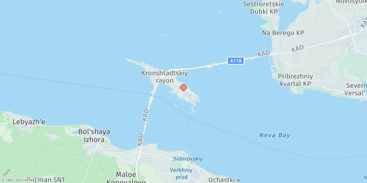 Map of Kronstadt