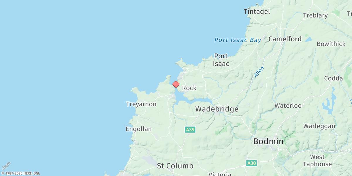 Map of Padstow