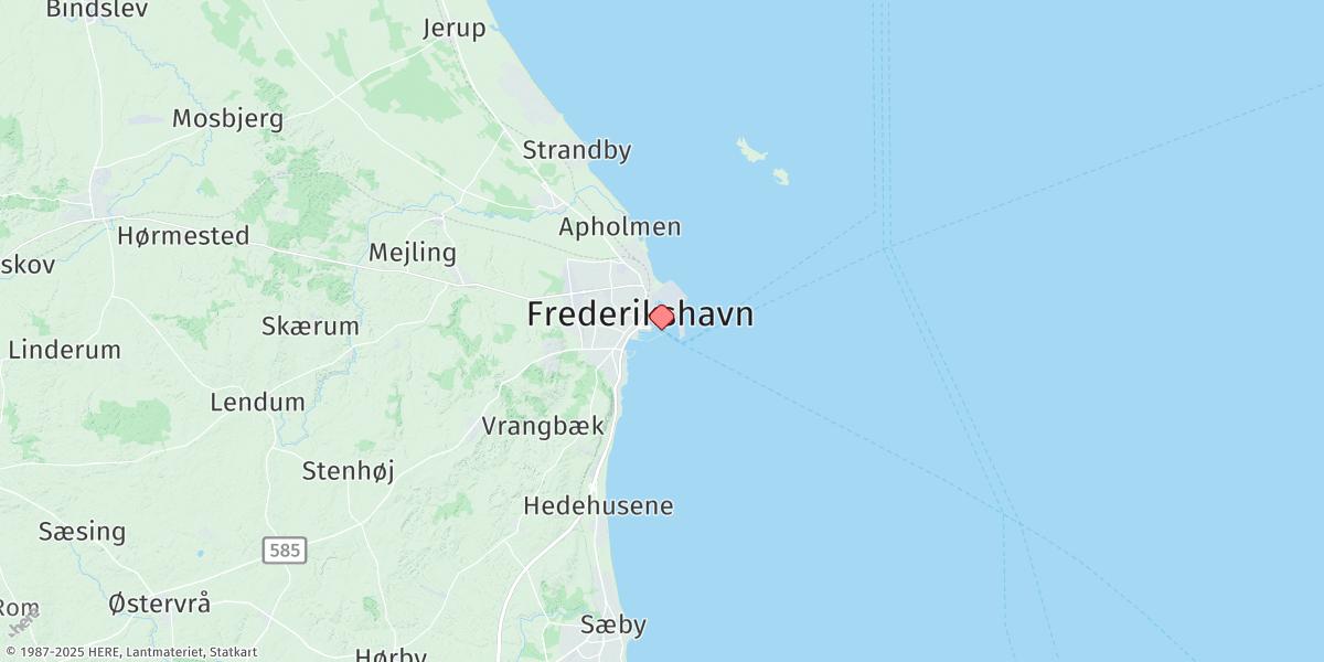 Map of Frederikshavn