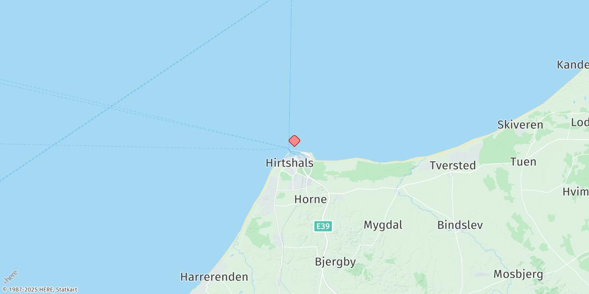 Map of Hirtshals