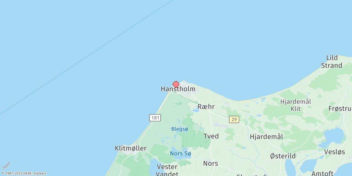 Map of Hanstholm