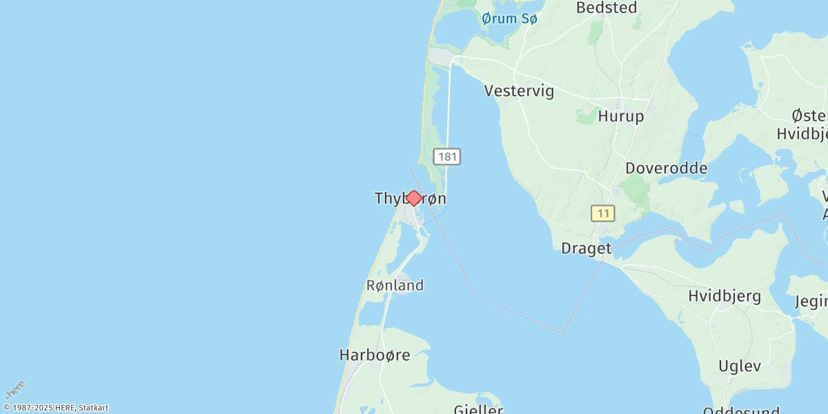 Map of Thyboron