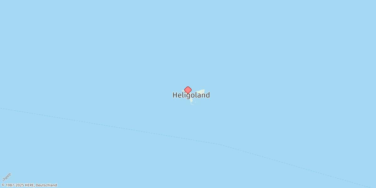 Map of Helgoland