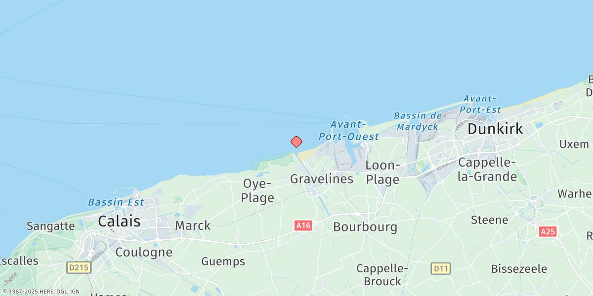 Map of Gravelines