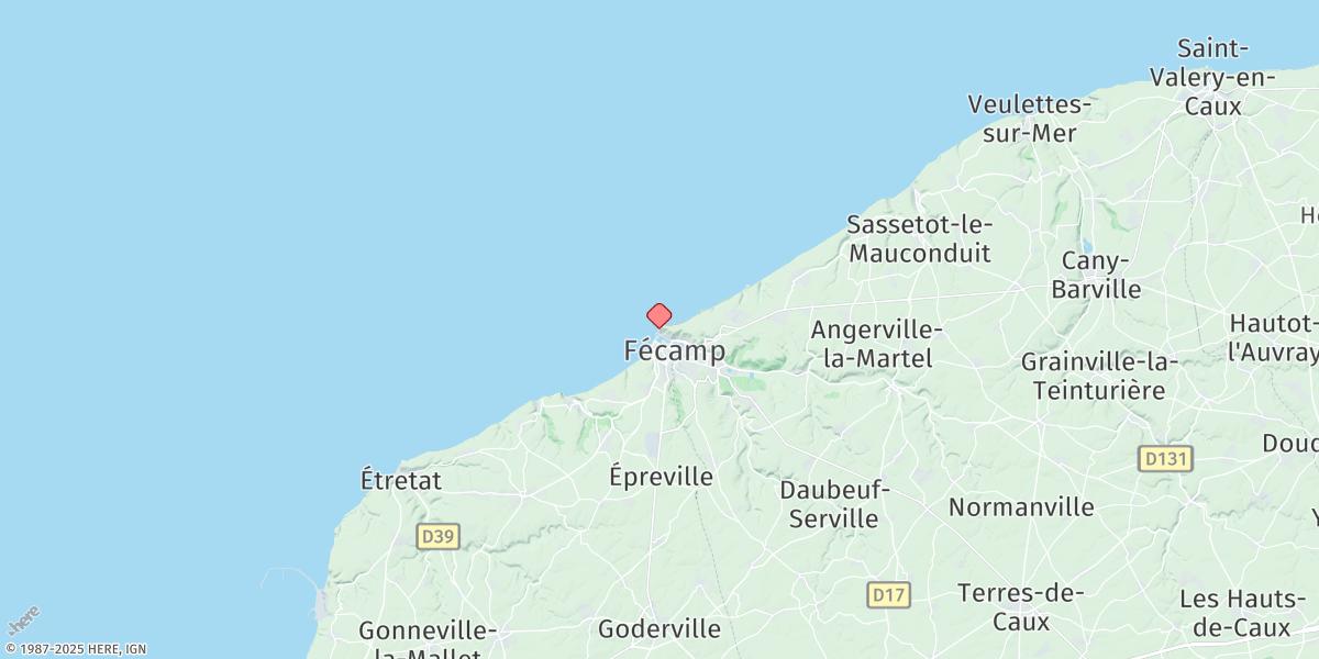 Map of Fecamp