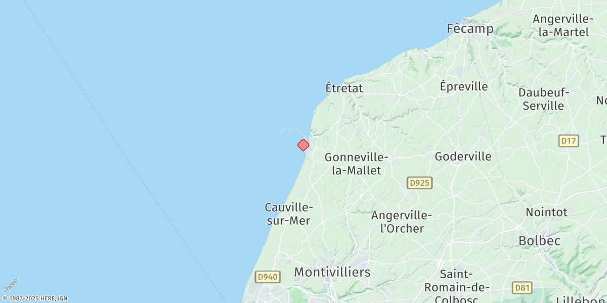 Map of Antifer (Le Havre)