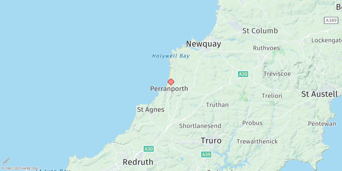 Map of Perranporth