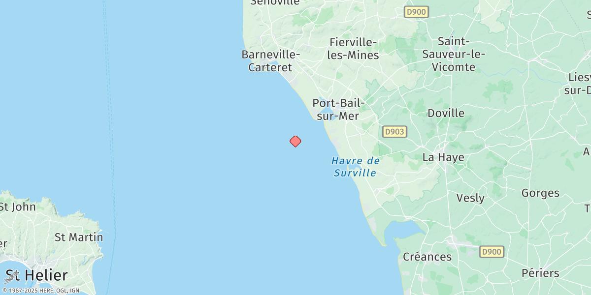 Map of Portbail