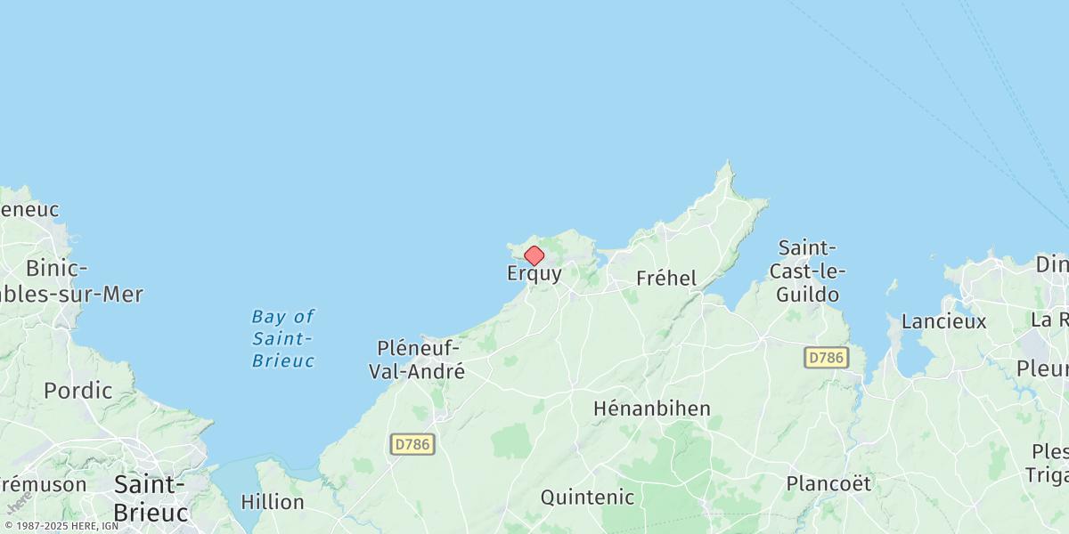 Map of Erquy