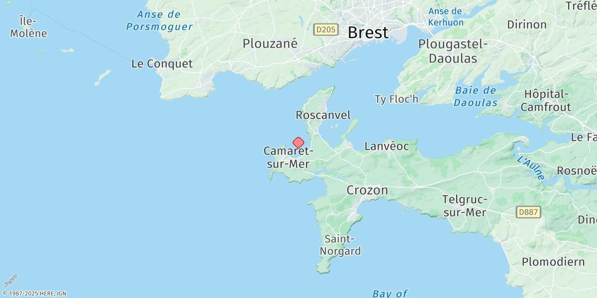 Map of Camaret