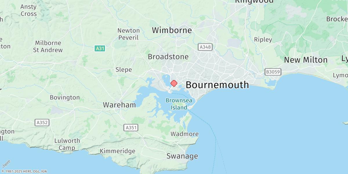 Map of Poole Harbour