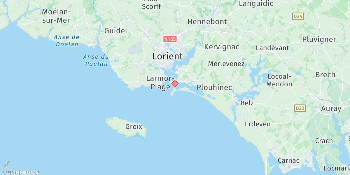 Map of Port Louis (Locmalo)