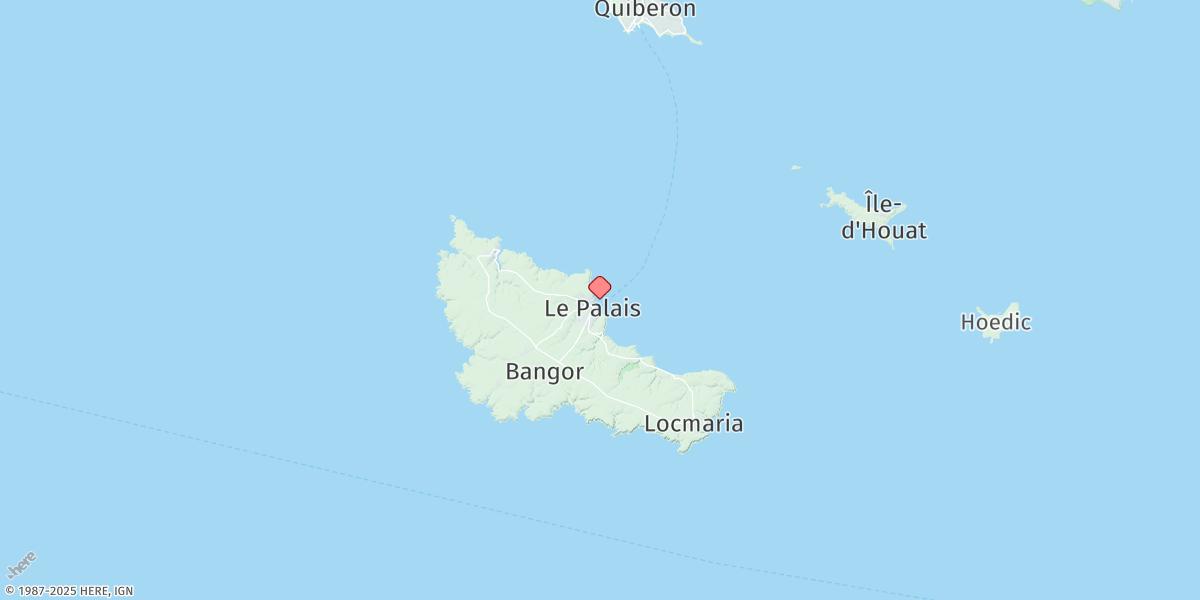 Map of Le Palais