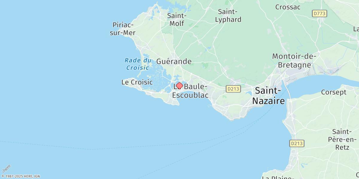 Map of Le Pouliguen