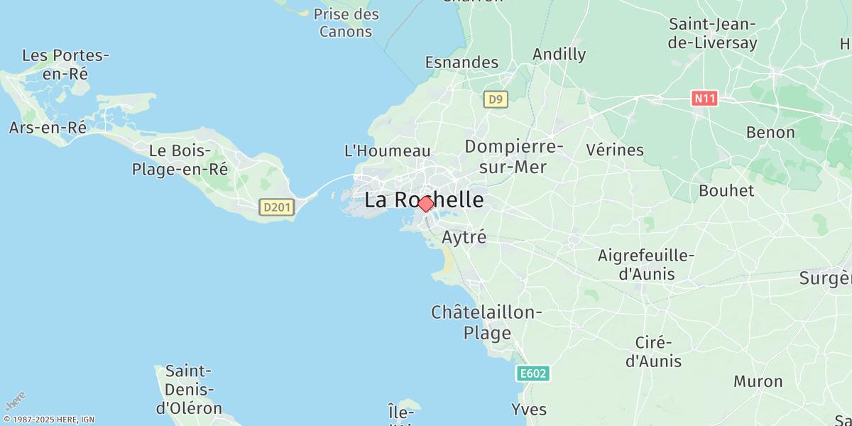 Map of La Rochelle