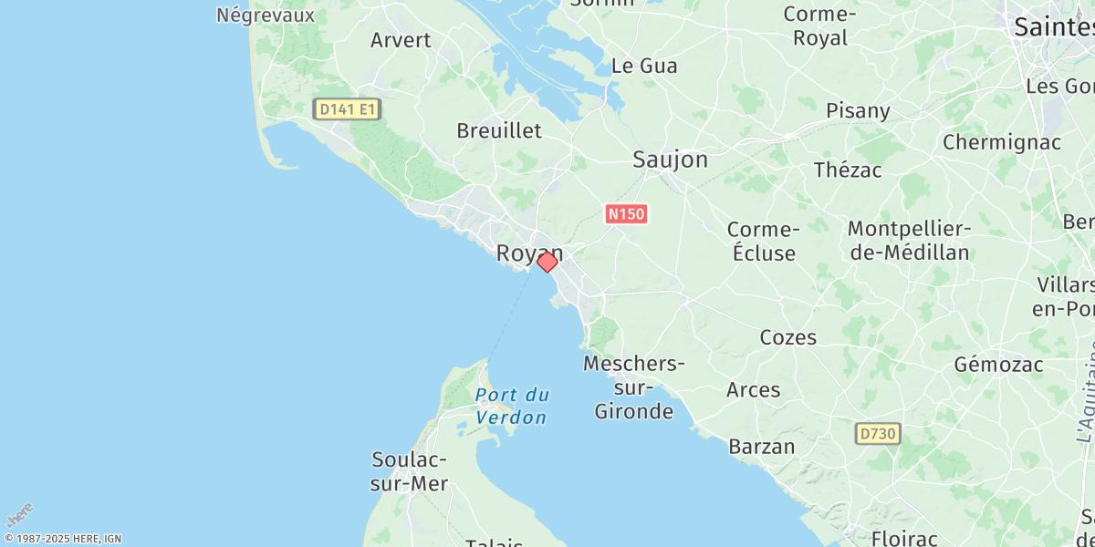 Map of Royan