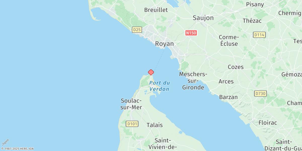 Map of Pointe De Grave