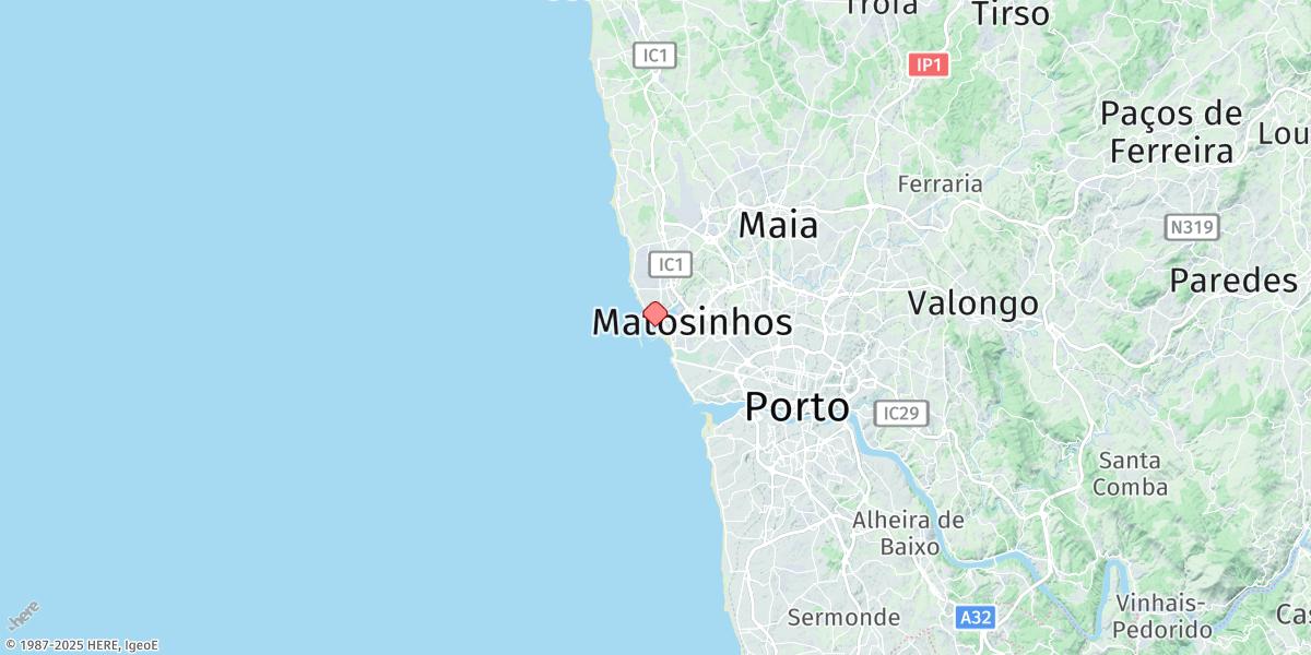 Map of Porto De Leixoes