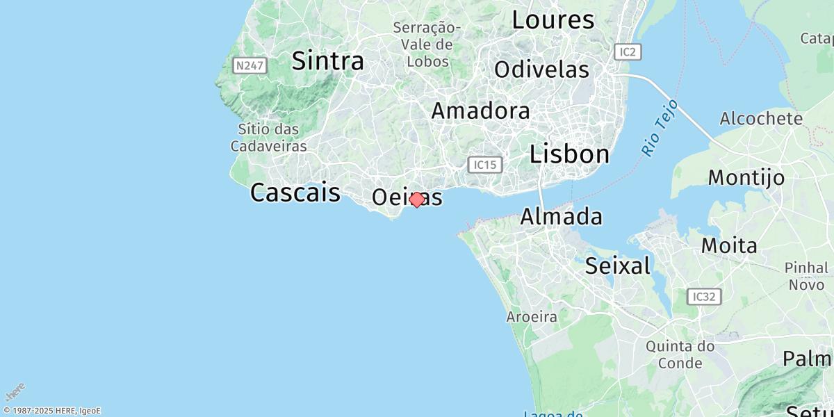 Map of Paco De Arcos