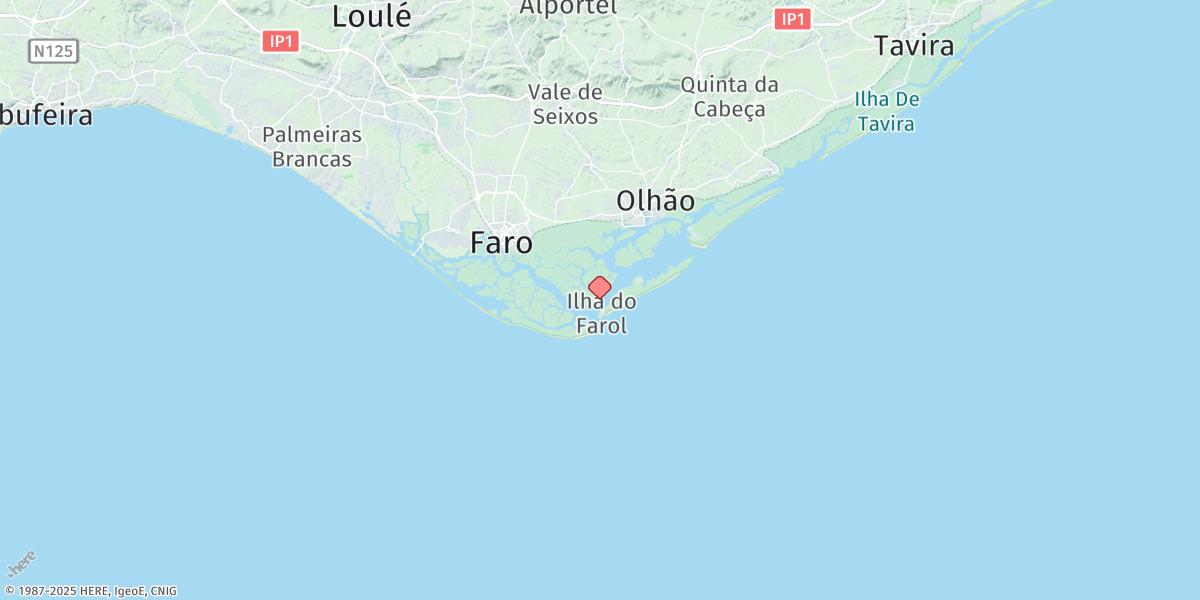 Map of Porto De Faro-olhao