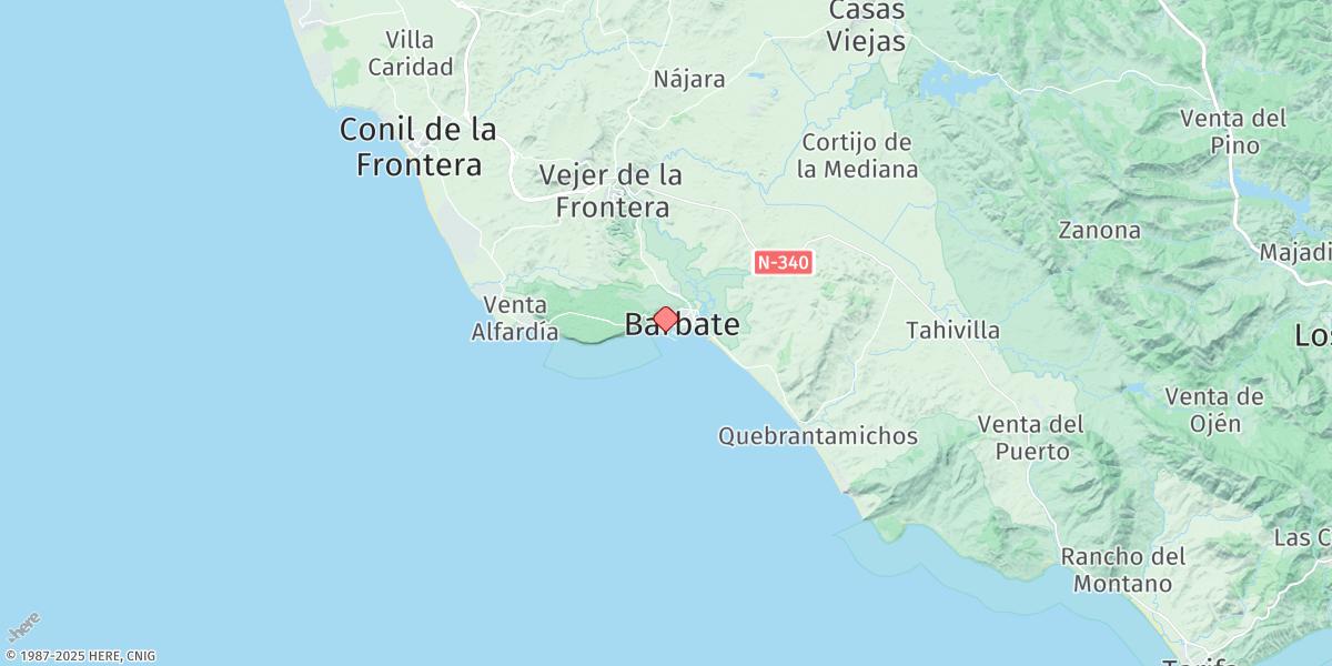 Map of Barbate