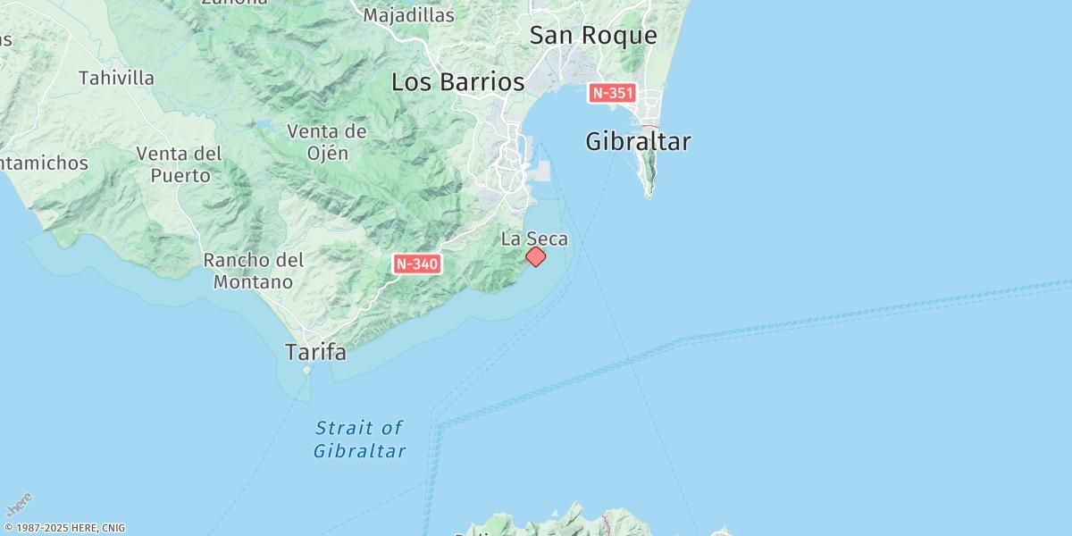 Map of Punta Carnero