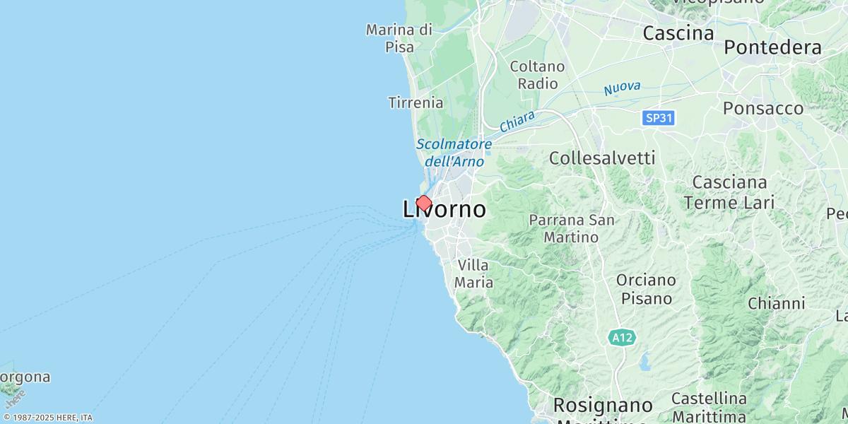 Map of Livorno (Leghorn)